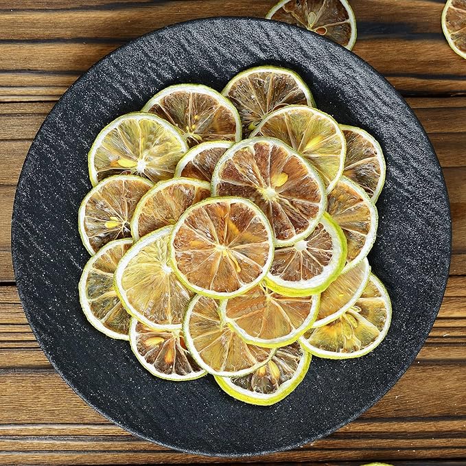 Dried Lime Slices,8.82oz/250g,Dehydrated Fruit For Cocktails,100% Natural No Additives No Sugar