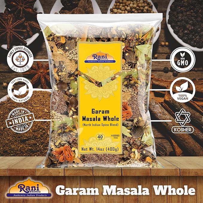 Rani Garam Masala Indian 11 Whole Spices Blend 14oz (400g) ~ All Natural, Salt-Free | Vegan | No
