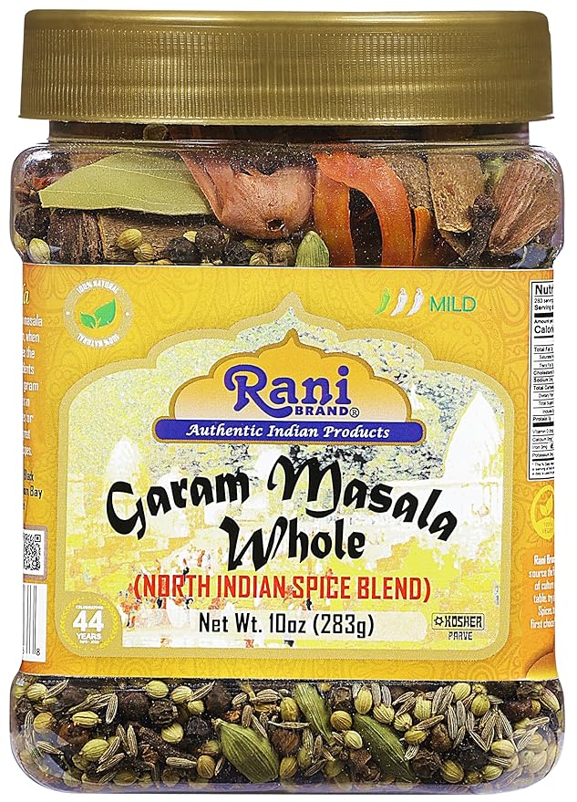 Rani Garam Masala Indian 11 Whole Spices Blend 10oz (283g) PET Jar ~ All Natural, Salt-Free | Vegan