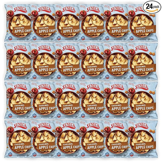 Seneca Caramel Apple Chips | Made from Fresh Apples | 100% Red Delicious Apples | Yakima Valley