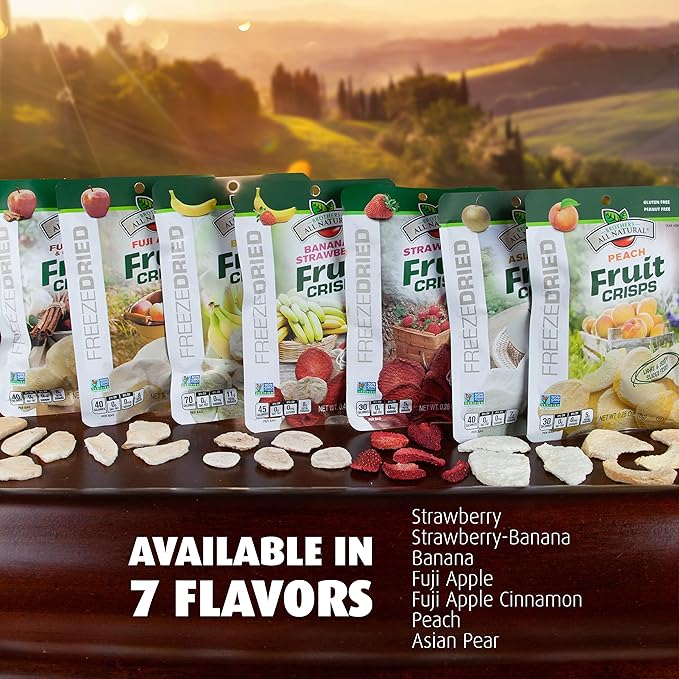 Brothers-ALL-Natural Fruit Crisps, Banana, 0.59 oz (Pack of 24), PP-GRCE13088