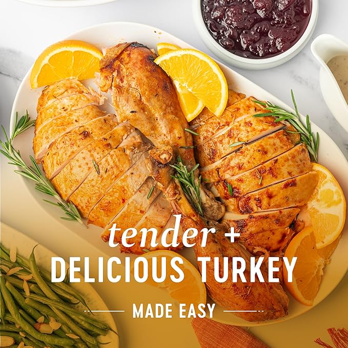Organic Turkey Brine Kit - 13 oz. Apple Sage Brine with BPA-Free Brine Bag for Whole, Smoked