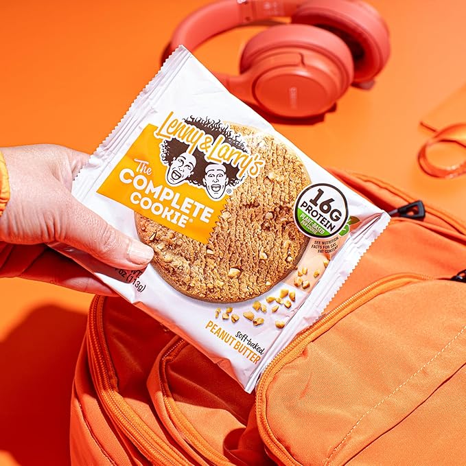 Lenny & Larry's The Complete Cookie, Peanut Butter, Soft Baked, 16g Plant Protein, Vegan, Non-GMO