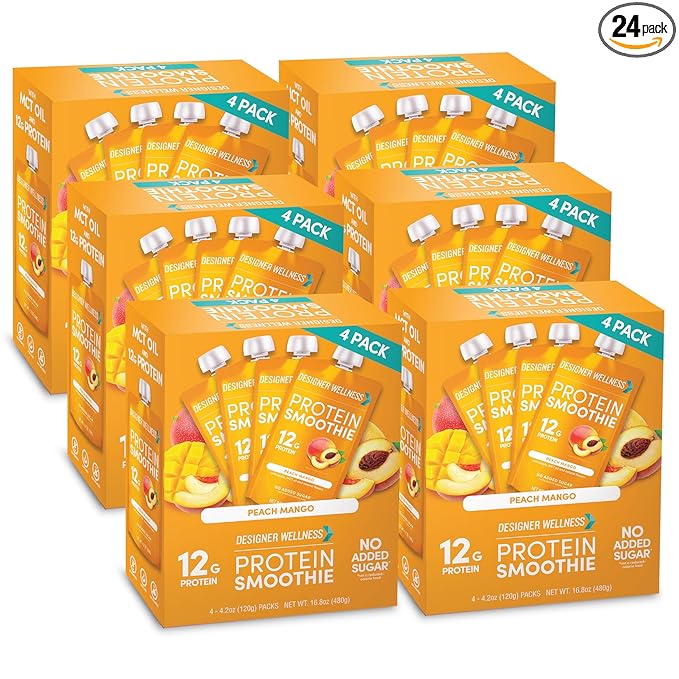 Designer Wellness Protein Smoothie, Real Fruit, 12g Protein, Low Carb, Zero Added Sugar