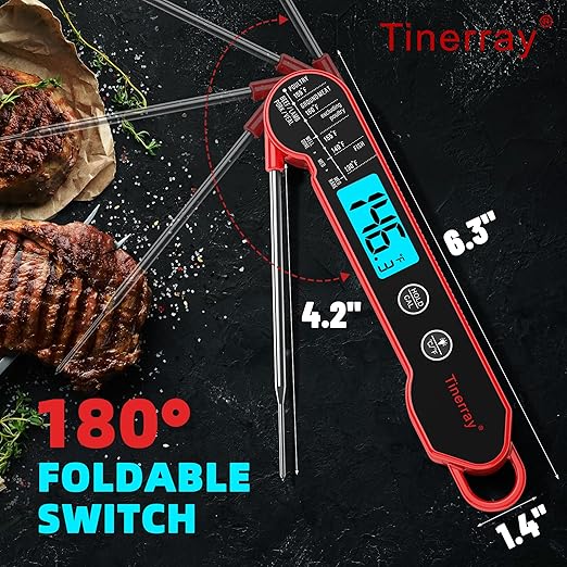 Digital Meat Thermometer for Cooking ??Waterproof Instant Read Food Thermometer with Backlight &