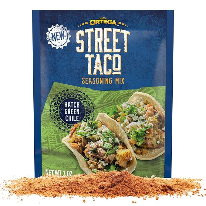 Ortega Street Taco Seasoning Mix, Hatch Green Chili, 1 Ounce