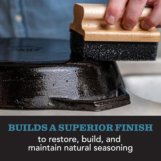 CLARK???Seasoning Oil for Cast Iron Skillets 12oz - 100% Plant-Based Coconut Oil - Mineral Oil for
