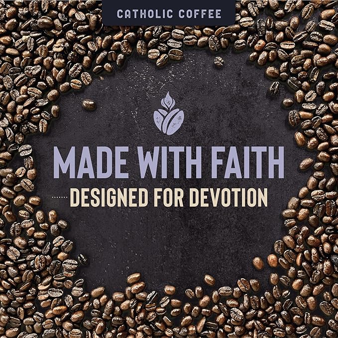 Catholic Coffee Our Lady of Mount Carmel | Medium Roast Ground Coffee ??Buttery Salted Caramel