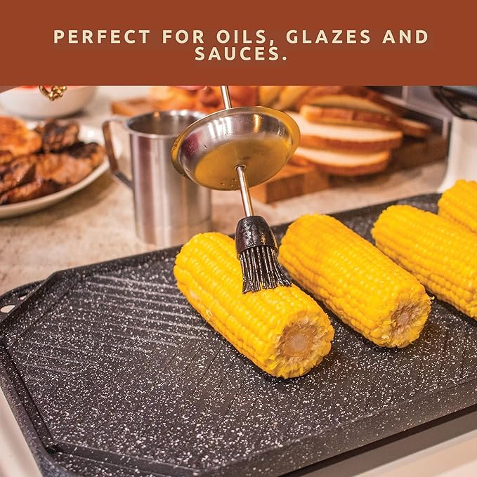 Bellemain Basting Pot & Brush Set - Silicone Basting Brush for Cooking, Smoking & BBQ Grill - Meat