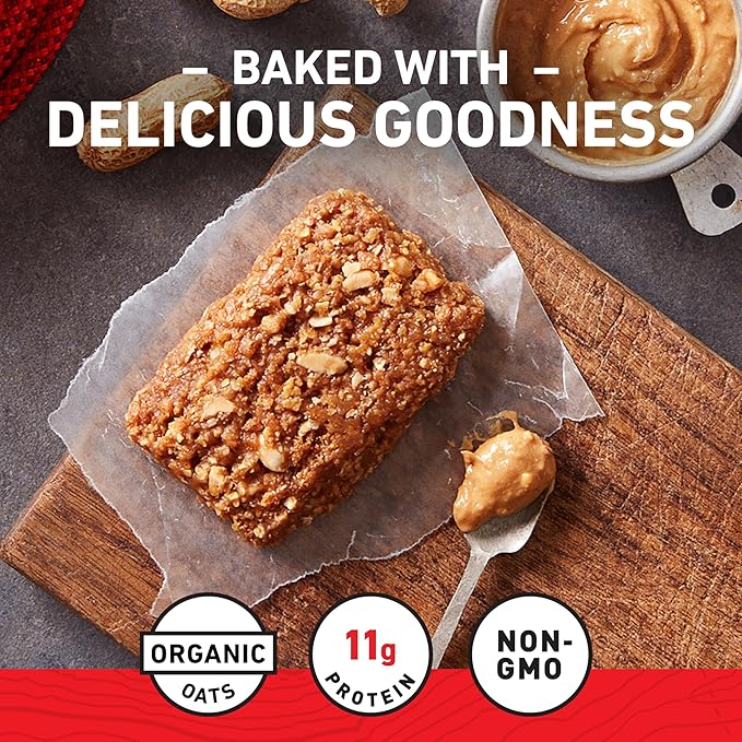 CLIF BAR - Protein Bars - Crunchy Peanut Butter - Made with Organic Oats - Energy Bars - Non-GMO