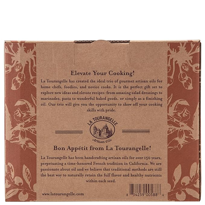 La Tourangelle, Infused Trio of Oils - Basil Oil, Garlic Oil, White Truffle Oil,Complex Gourmet