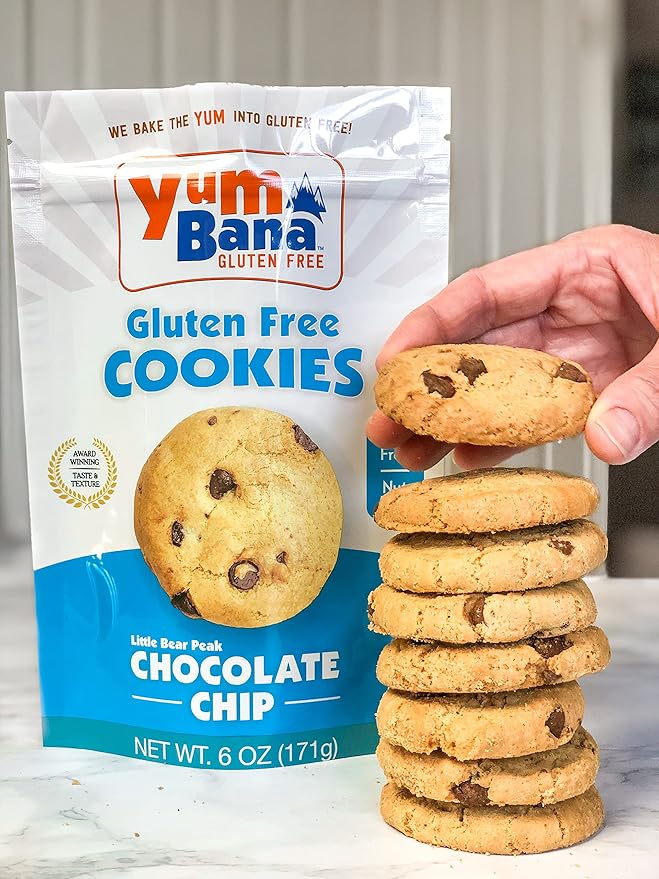 Yumbana Gluten Free Chocolate Chip Cookies - Soy Free, Nut Free Cookies - No Artificial Flavors or