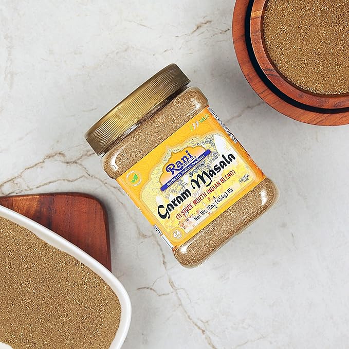 Rani Garam Masala Indian 11-Spice Blend 16oz (1lb) 454g PET Jar ~ All Natural, Salt-Free | Vegan |