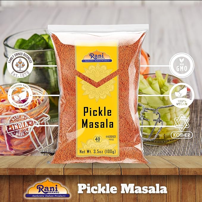 Rani Pickle (Achar) Masala Indian Spice Blend 3.5oz (100g) ~ All Natural | Vegan | Gluten Friendly