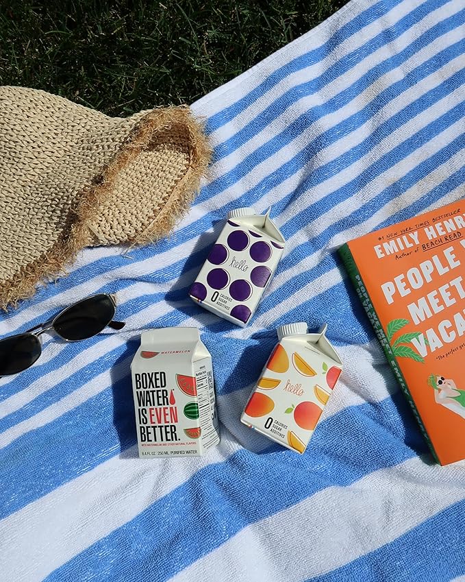 Boxed Water 8.5 oz. (24 Pack) ??Blackberry in Boxes, BPA-Free, Refillable Cartons, Sustainable