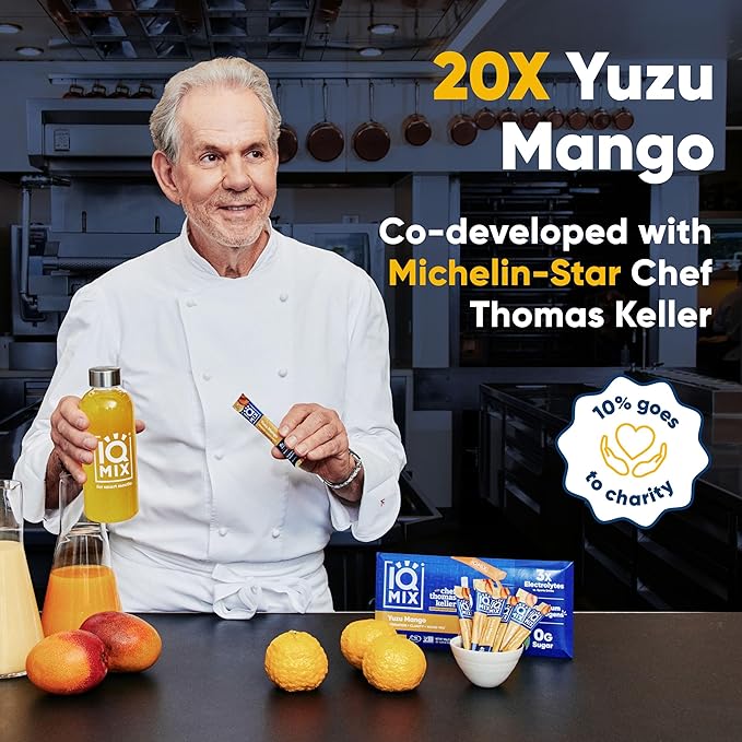 IQMIX x Chef Thomas Keller - Hydration Electrolyte Powder ??4-in-1 Formula for Hydration, Mental