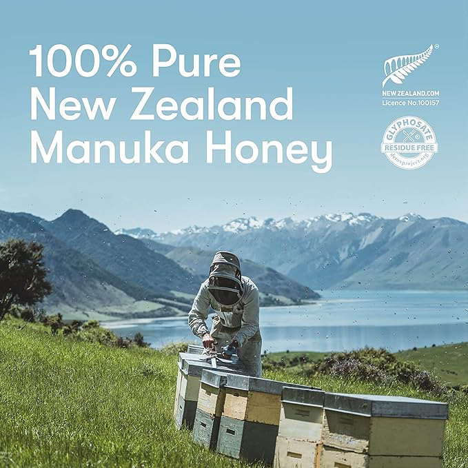 New Zealand Honey Co. Raw Manuka Honey UMF 20+ / MGO 829+ | UMF Certified | 4.4oz | Medical Grade