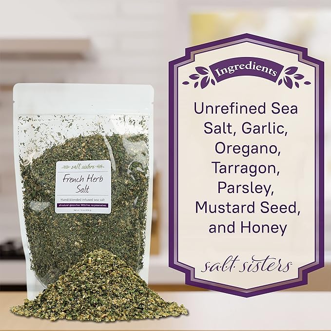 s.a.l.t. sisters French Herb Salt | All-Natural, Gluten Free, MSG Free, Non-GMO | Easily