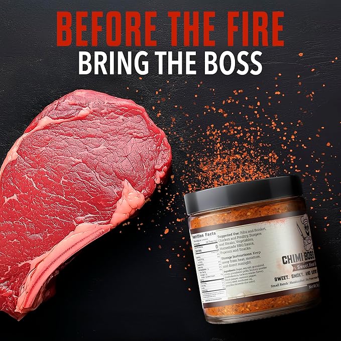 Sweet Heat BBQ Rub by Chimi Boss Blends, 7oz ??All-Natural BBQ Seasoning with a Bold Kick of Sweet