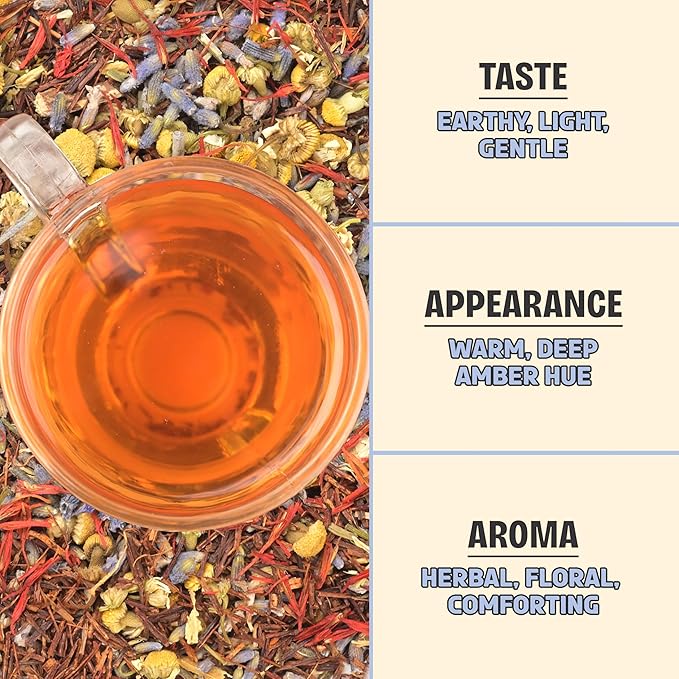 BREWIX, Bedtime Blossom Calming Tea For Sleep (50+ Cups) Herbal All Natural | Supports a Good