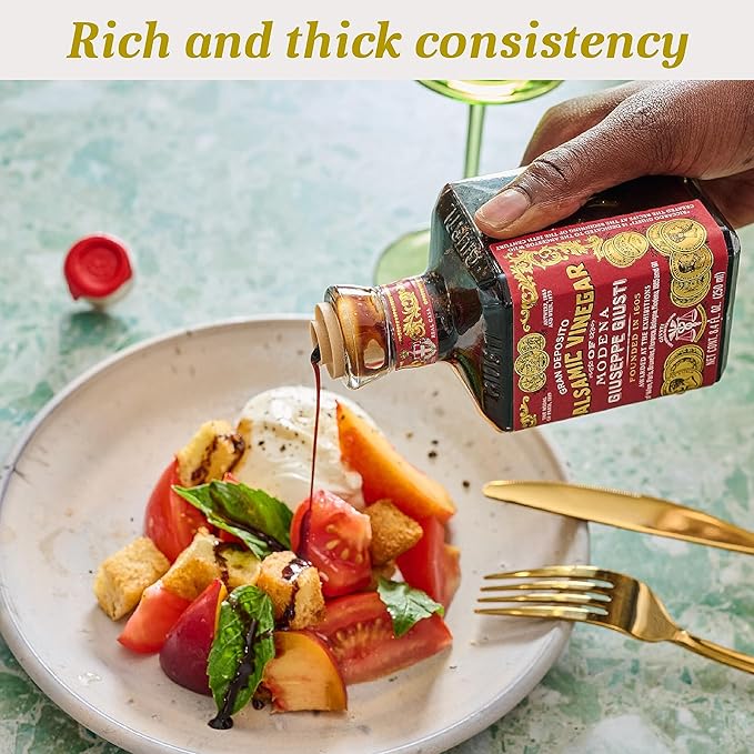 Giusti Italian Balsamic Vinegar of Modena IGP - 3 Gold Medals, Rich & Thick Gran Deposito Aceto