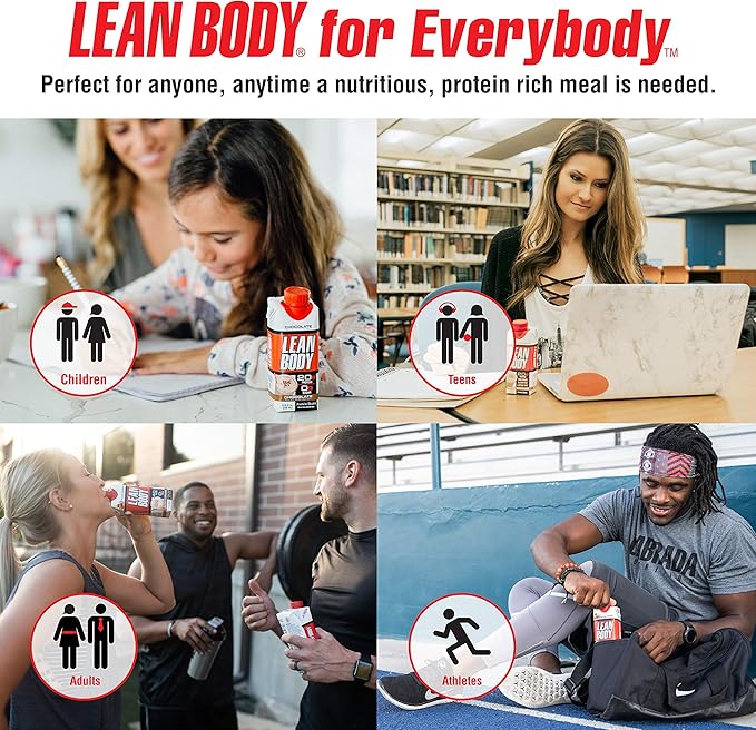 Lean Body Ready-to-Drink Vanilla Protein Shake, 20g Protein, Whey Blend, 0 Sugar, Gluten Free, 22
