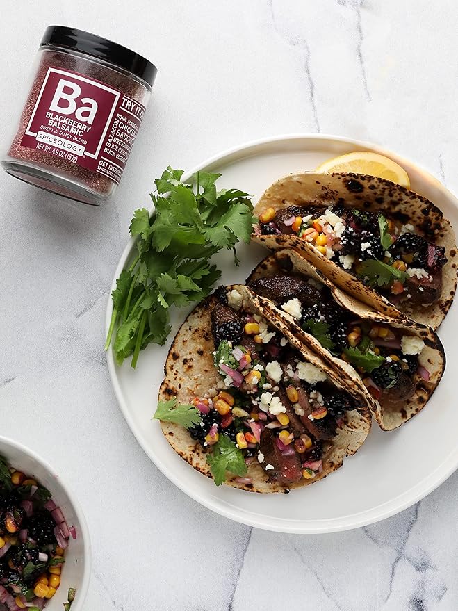 Spiceology ??Blackberry Balsamic Seasoning ??Sweet and Tangy Spice Blend with Blackberry and
