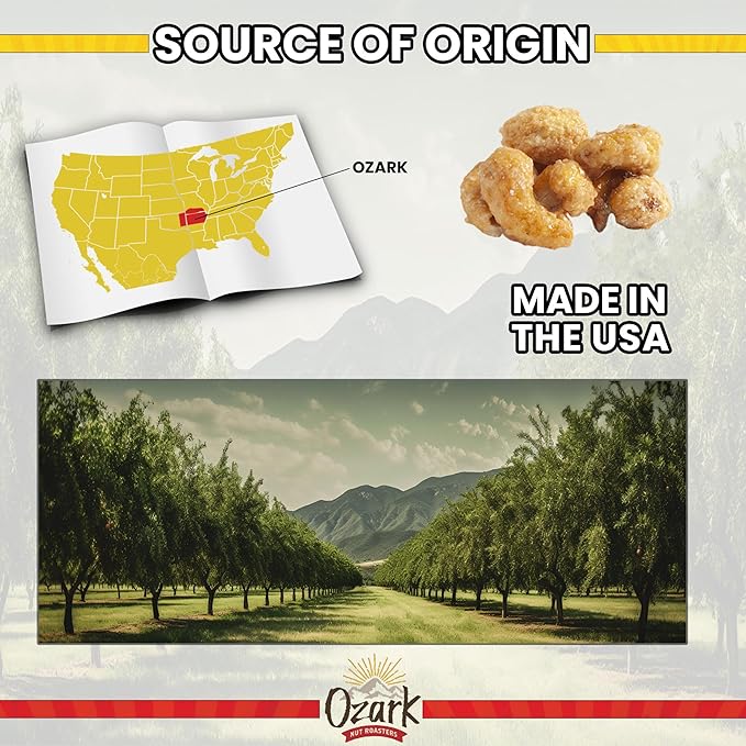 OZARK NUT ROASTERS, Salted Caramel Cashews, Flavored Snack Nuts, Gluten-Free Gourmet Candied