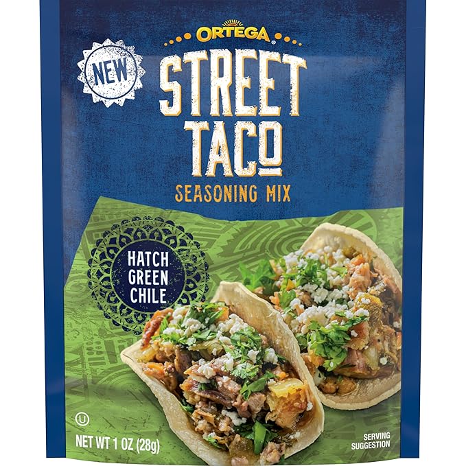 Ortega Street Taco Seasoning Mix, Hatch Green Chili, 1 Ounce
