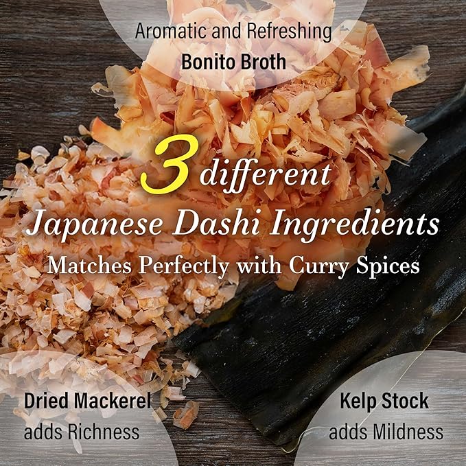 YAMASAN KYOTO UJI Japanese Curry Dashi Stock, Spicy and Rich Umami Broth, Produced by a Famous