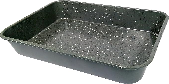 casaWare Grande Lasagna/Roaster Pan 18 x 12 x 3-Inch - Extra Large, Ceramic Coated NonStick (Silver