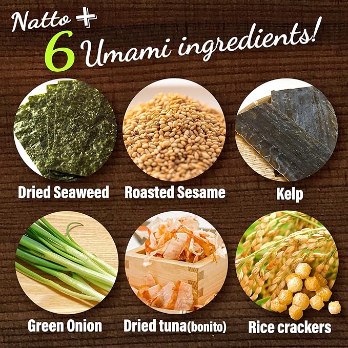 YAMASAN KYOTO UJI Japanese Natto Furikake Seasoning, Super Food Natto, Freeze-Dried Natto,6 Kinds