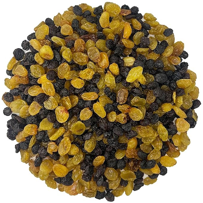 FirstChoiceCandy Jumbo Seedless Raisins Great Snacks (Mix Golden & Black, 2 Pound)
