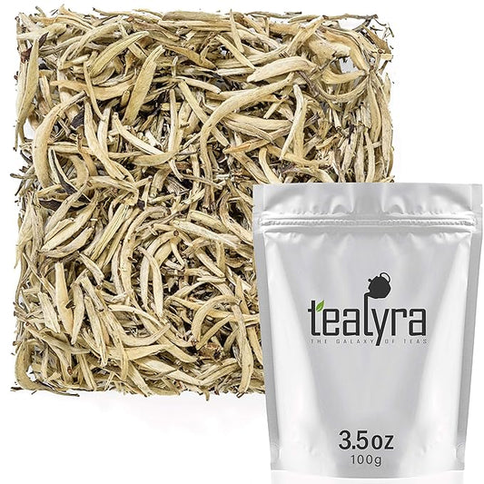 Tealyra - Imperial Yunnan Silver Needle - White Loose Leaf Tea - Top Chinese White Tea - Caffeine