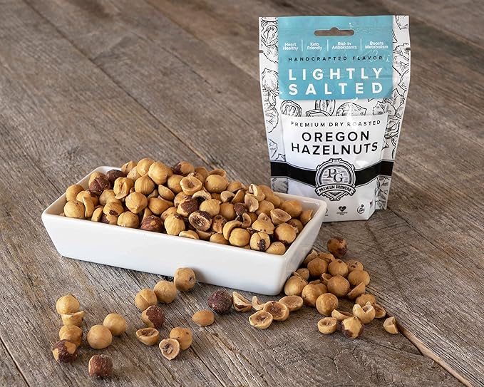 Oregon Farm To Table - Hazelnuts from Premium Growers - Dry Roasted - Lightly Salted ??Kosher