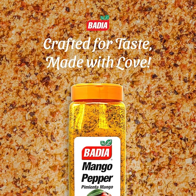 Badia Mango Pepper Seasoning, 24 oz - Sweet & Zesty Citrus Pepper Blend for Chicken, Seafood &