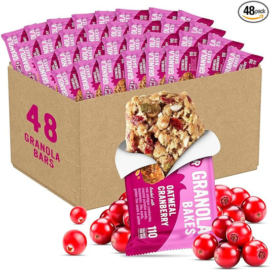 Cooper Street Oatmeal Cranberry Granola Bakes (48 Count) ??Individually Wrapped Soft and Chewy