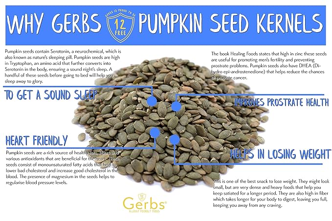 Gerbs Extra Sea Salted Pumpkin Seed Kernels 4 lbs. | Small Batch Roasted, No Additives, Resealable