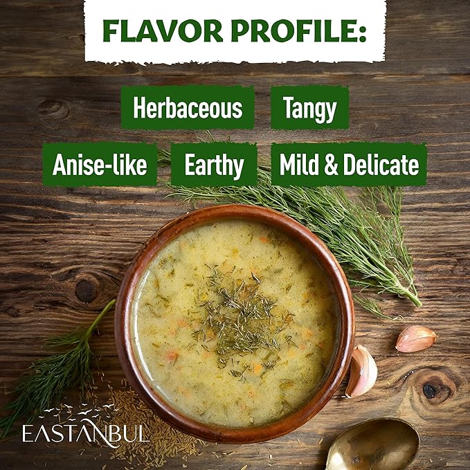 Eastanbul Dill Weed, 2.5oz Dried Dill Weed, Eneldo En Povlo, Pure, Freshly Cut, Sifted