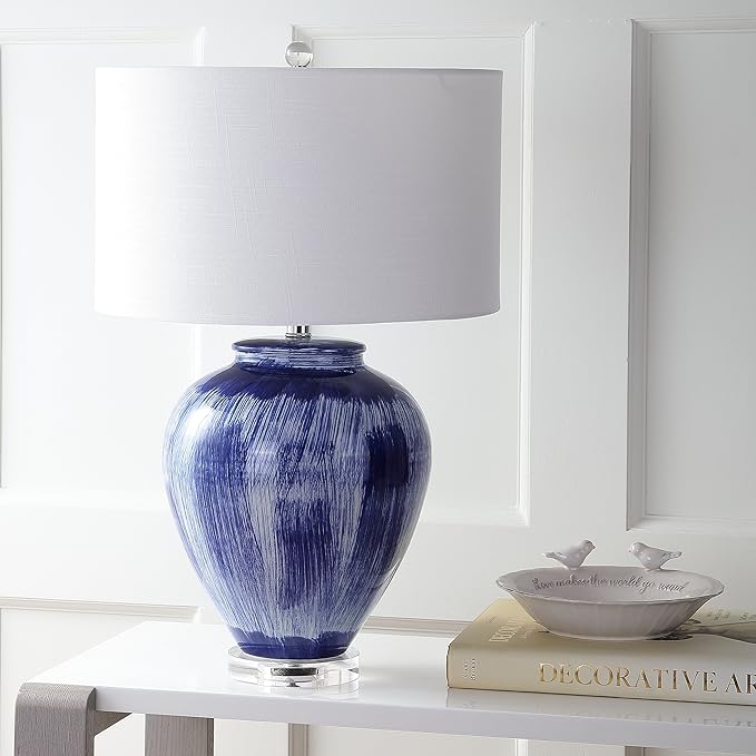 JONATHAN Y JYL5013A Wayland 26" Ceramic LED Table Lamp Transitional Glam Bedside Desk Nightstand