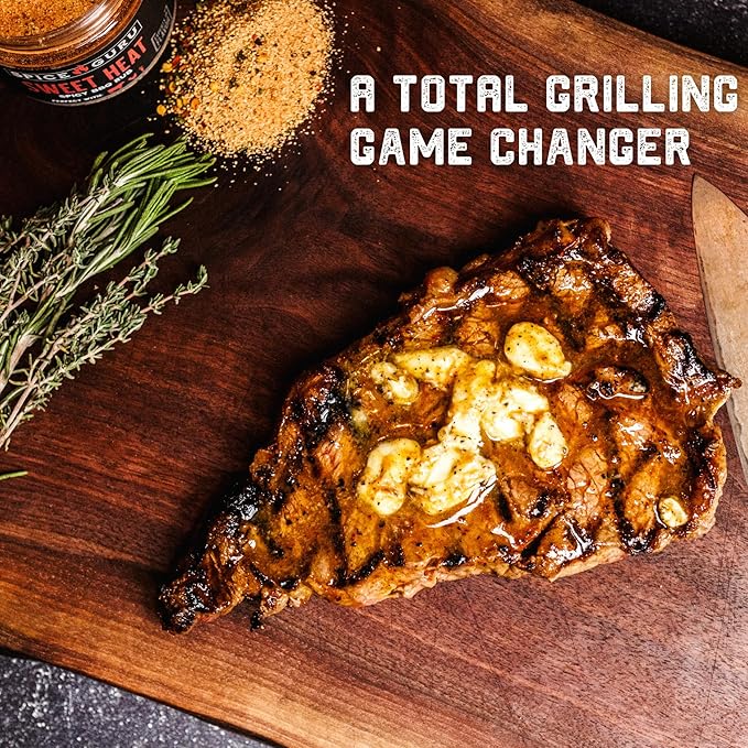 Spice Guru BBQ Rub Set - 4 Flavor BBQ Seasoning/Rubs Great FathersDay Gifts for Dad or Husband
