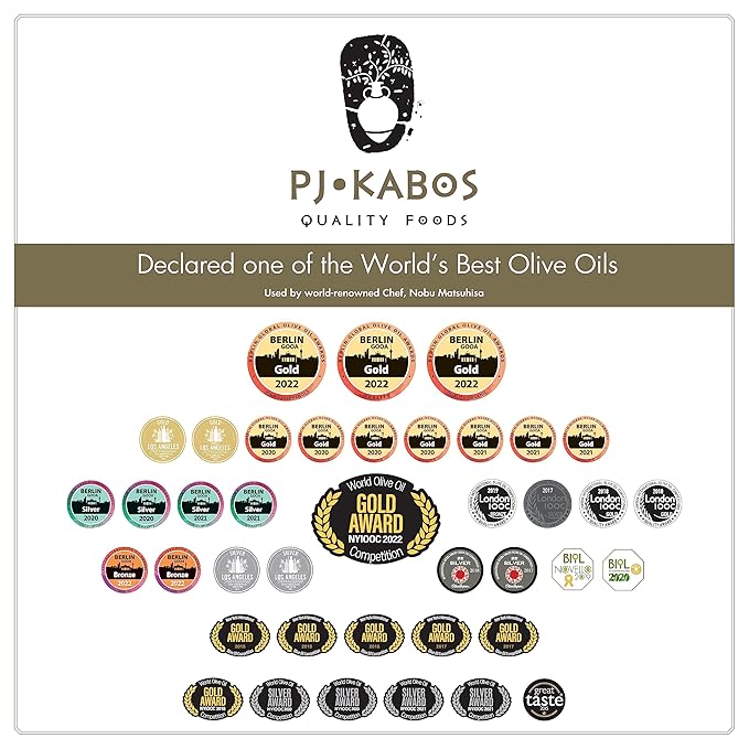 P.J. KABOS 2024/25 Harvest, High Phenolic (450+mg/kg), Premium Greek Extra Virgin Olive Oil