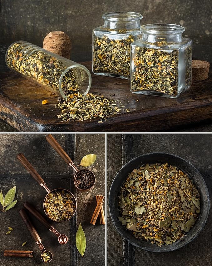 Gardenika Organic Loose Leaf Tea Sampler - Herbal Caffeine-Free Set - Ayurvedic Blend, KSA Kosher