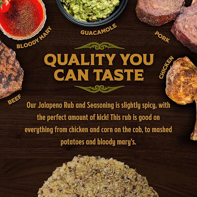 Big Poppa’s Jallelujah Spicy Jalapeño Seasoning – Bold Jalapeño Spice Blend for Steak, Chicken
