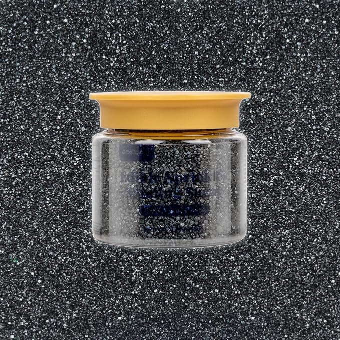 Edible Black Sprinkles, Sanding Sugar Crystals, 150g, Black Sugar Sprinkles for Cake Decorating