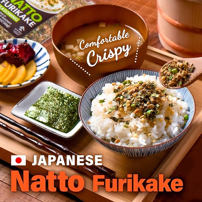YAMASAN KYOTO UJI Japanese Natto Furikake Seasoning, Super Food Natto, Freeze-Dried Natto,6 Kinds