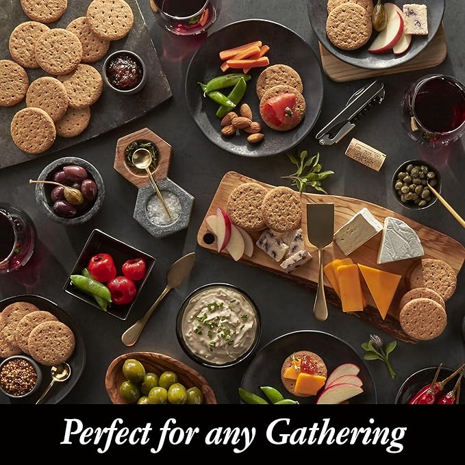 Carr's Crackers, Whole Grain Crackers, Party Snacks, Whole Wheat, 7oz Box (Box of 6)