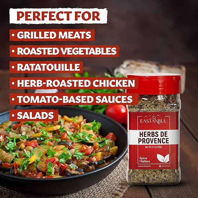 Eastanbul Herbs De Provence Seasoning, 2.3oz, Natural Herbes De Provence Seasoning Spice Blend