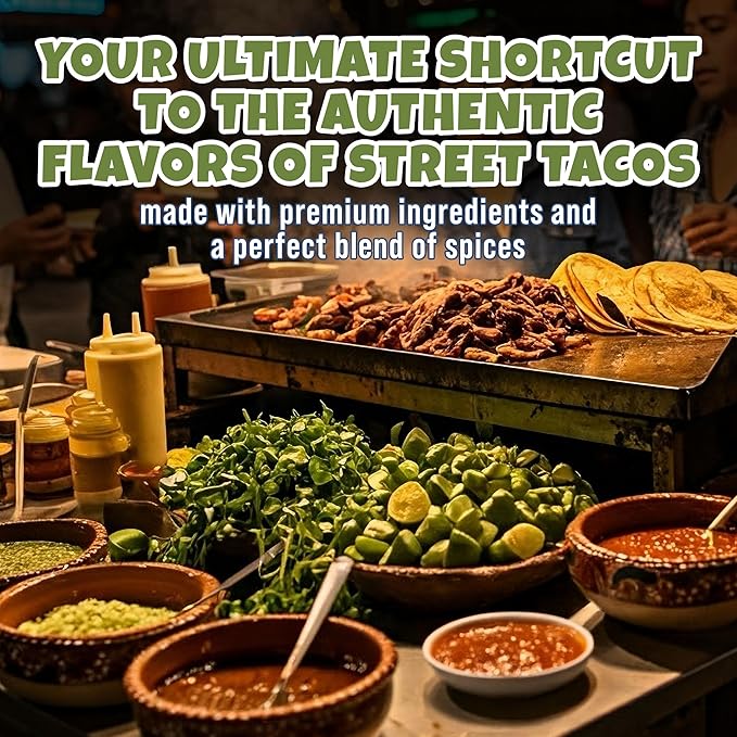 Ortega Street Taco Seasoning Mix, Hatch Green Chili, 1 Ounce