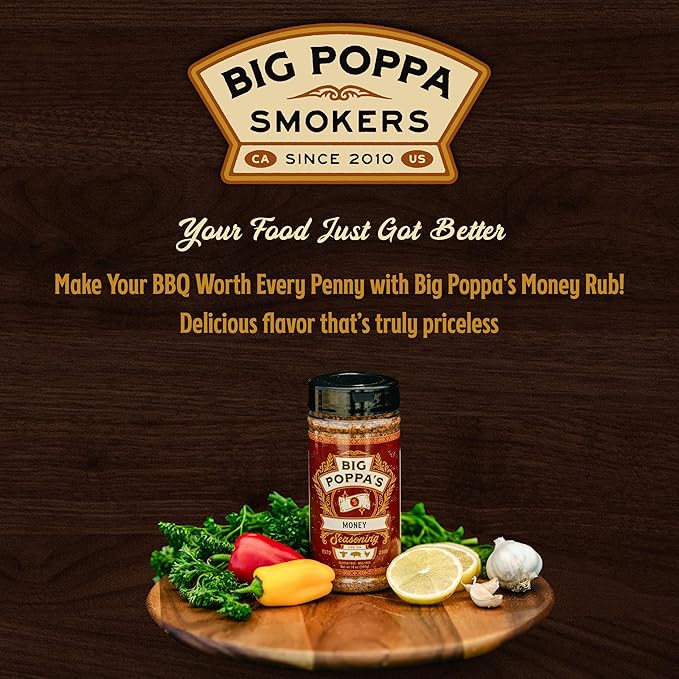 Big Poppa’s Money BBQ Rub — Award Winning Pork BBQ Rub — Gluten-Free Spice Mix — Dry Rubs for